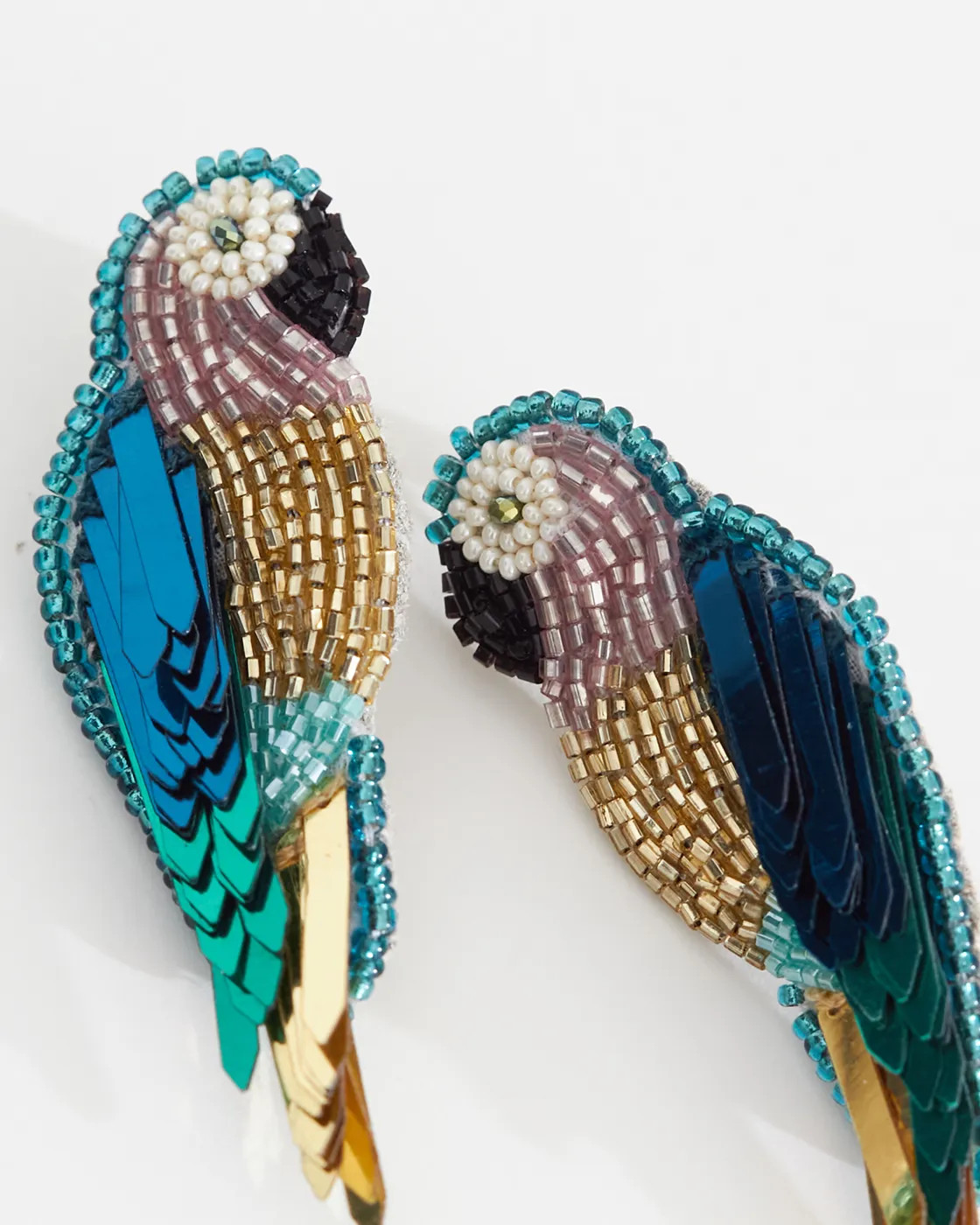 Beaded Ara Earrings Turquoise