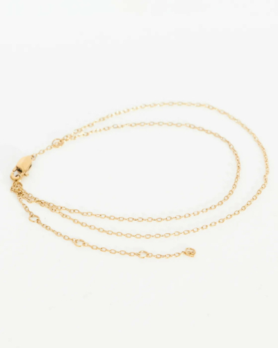 Take Me to the Bungalows Golg-Plated Oval-Link Chain Anklet
