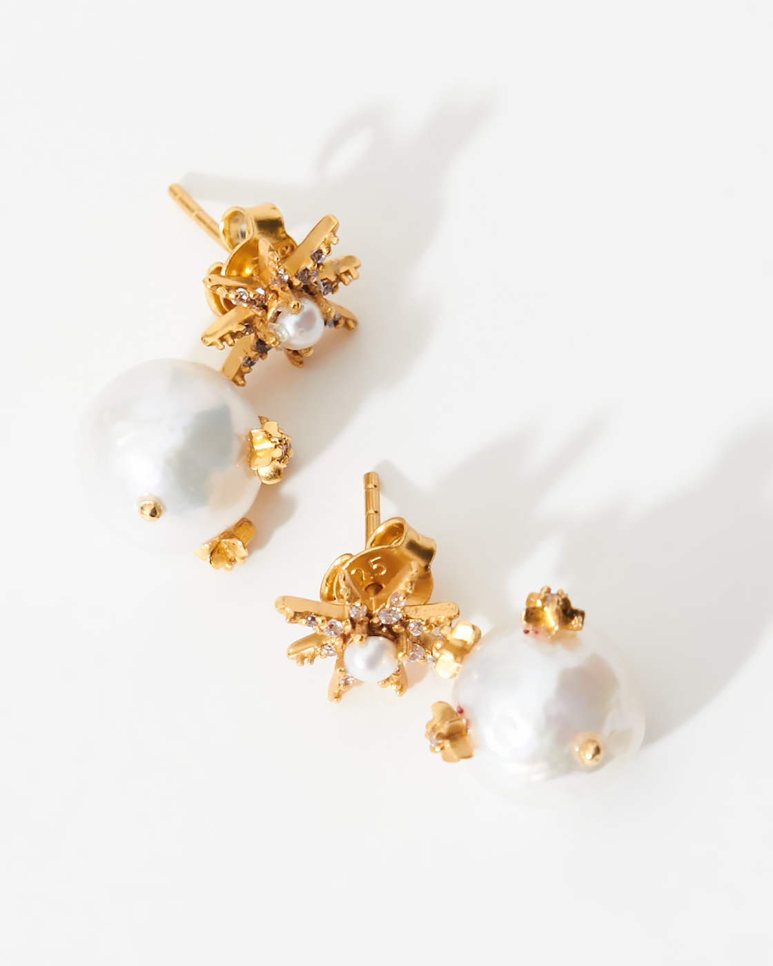 Kaia Drop Pearl Earrings