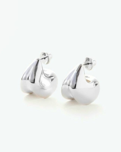 Nouveaux Puff Earrings in Silver