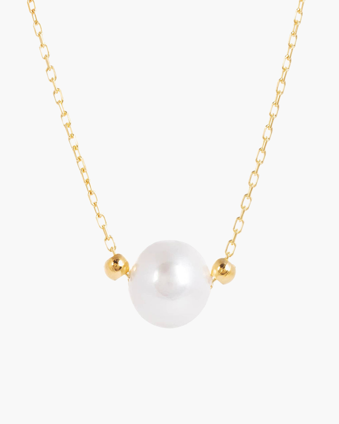 Laura Gold Chain Necklace with single pearl