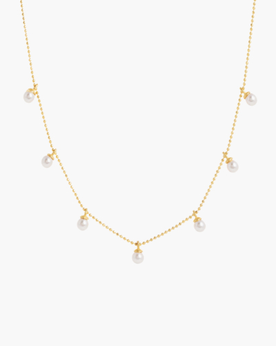 Laura Goldkettchenkette mit winzigen Perlen