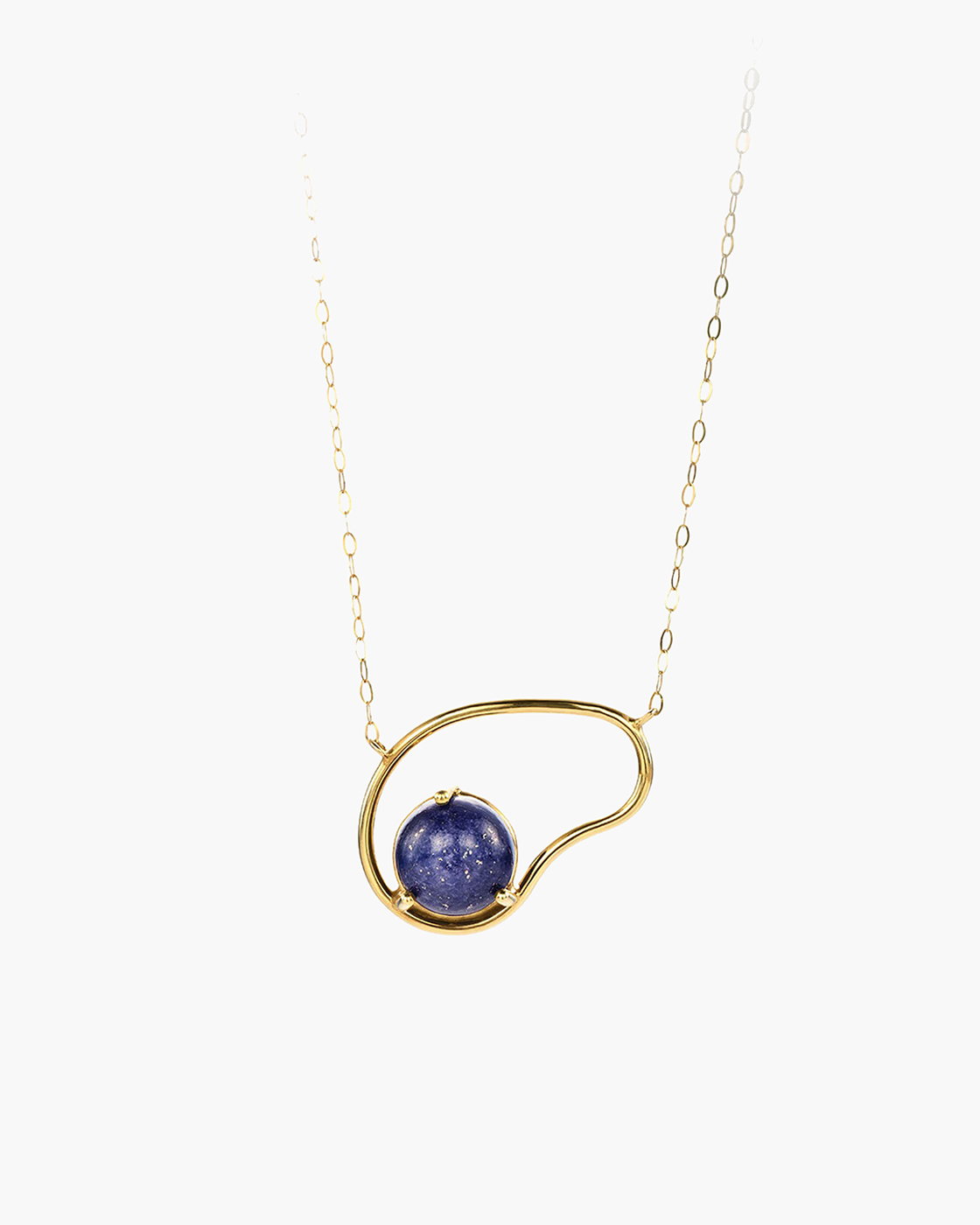 Neon Small Gold Lapis Lazuli Necklace