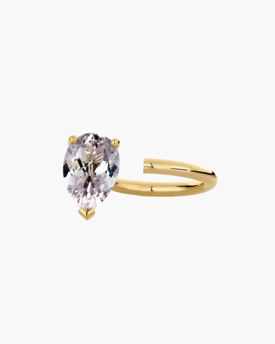 Bloom Purple Amethyst Gold Ring