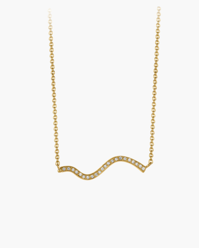Petite Comete Halskette aus 18k Gelbgold
