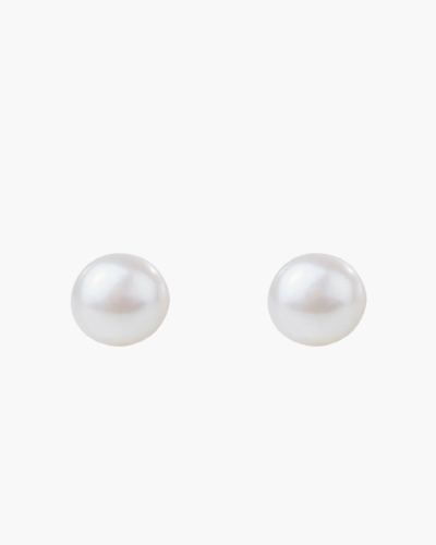 Gold Stud Pearl Earrings