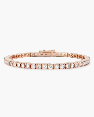 The Loev Pink Gold Tennis Armband 3,0 mm