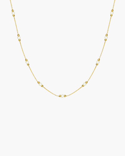Perlen Gelbgold Halskette