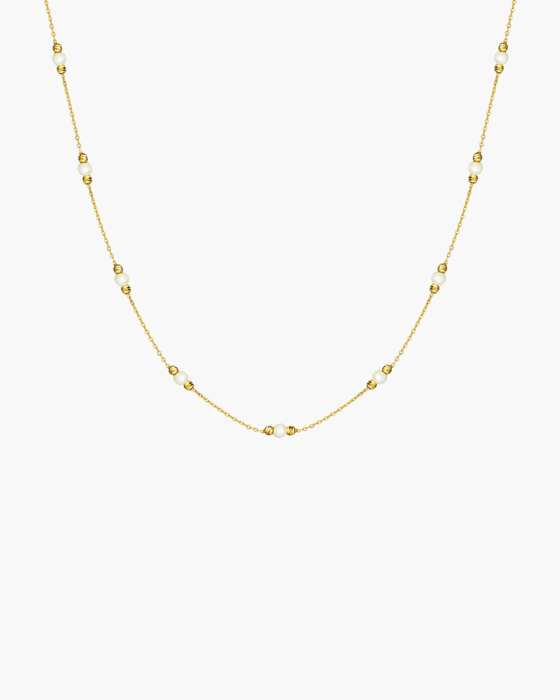 Pearl Yellow Gold Necklace