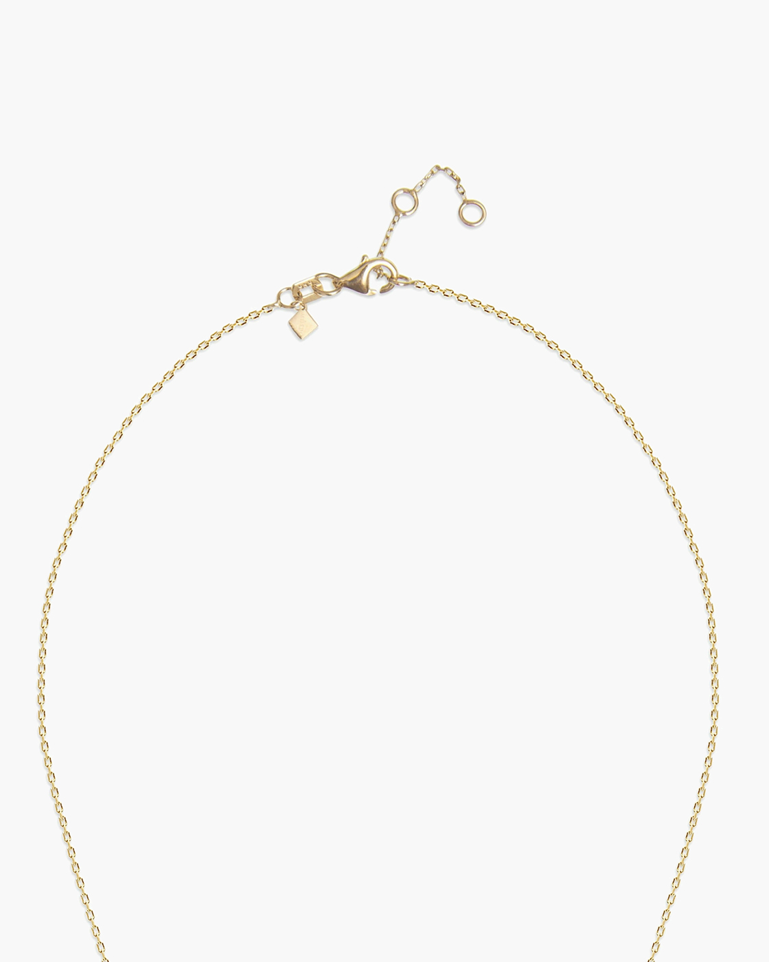 Enamel Moon Diamond Gold Necklace