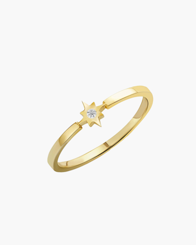 Diamant Stern Gelbgold Ring