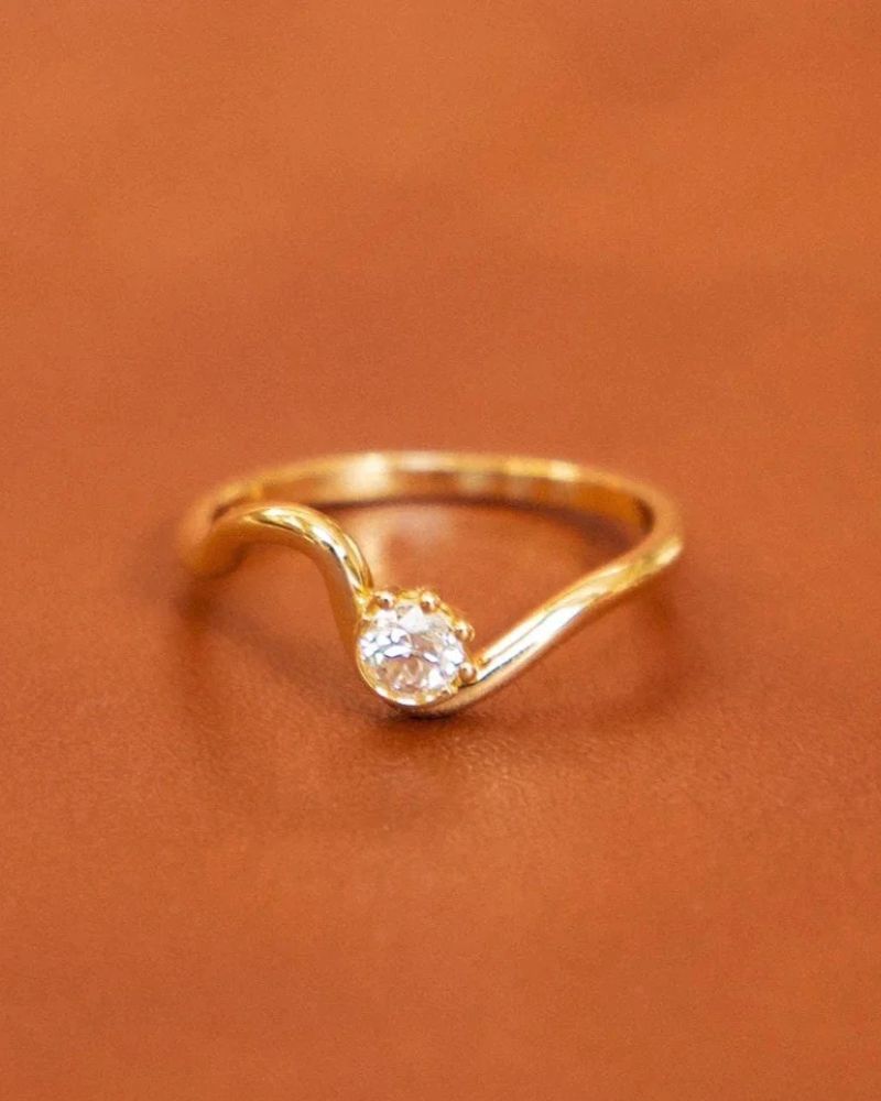 Helios Yellow Gold Diamond Ring